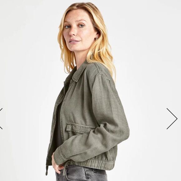 Splendid Breck Olive Green Cropped Utility Jacket size XS - Picture 1 of 12